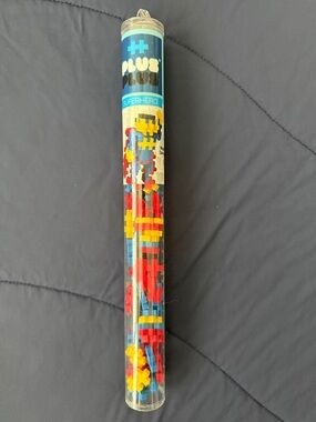 Superhero Building Tube - Red, Yellow, Blue